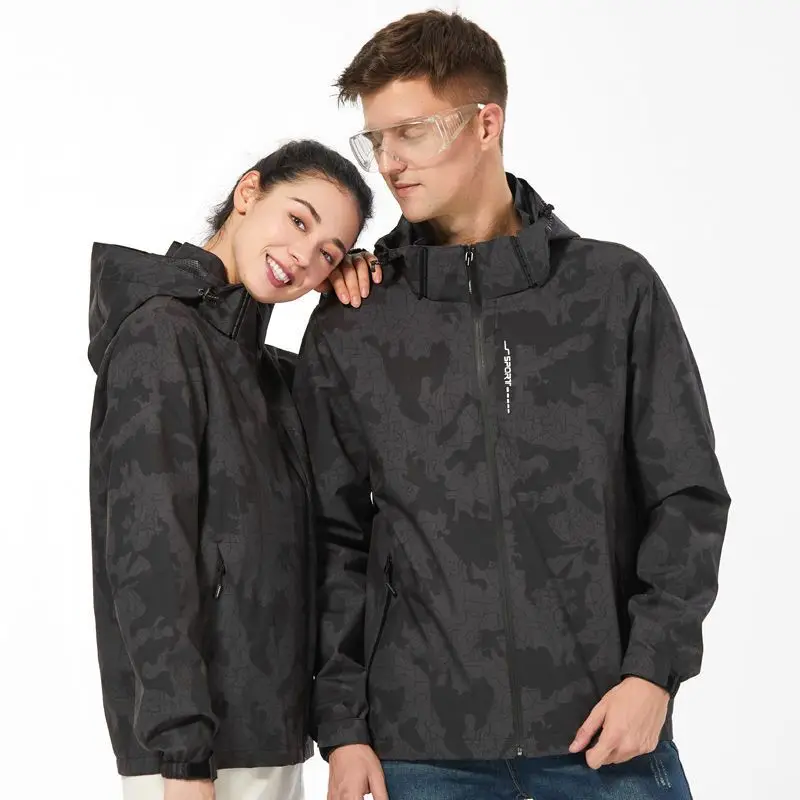 Hiking Sports Jacket Outdoor Waterproof Jackets Men Women Single-layer Windbreaker Travel Mountaineering Clothes