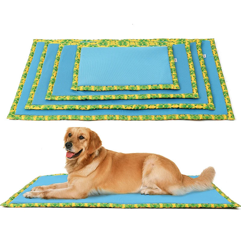 Memory foam cooling dog pad antiskid pet summer self cooling pad gel soft dog cooling sleeping pad washable cat summer nest 240507
