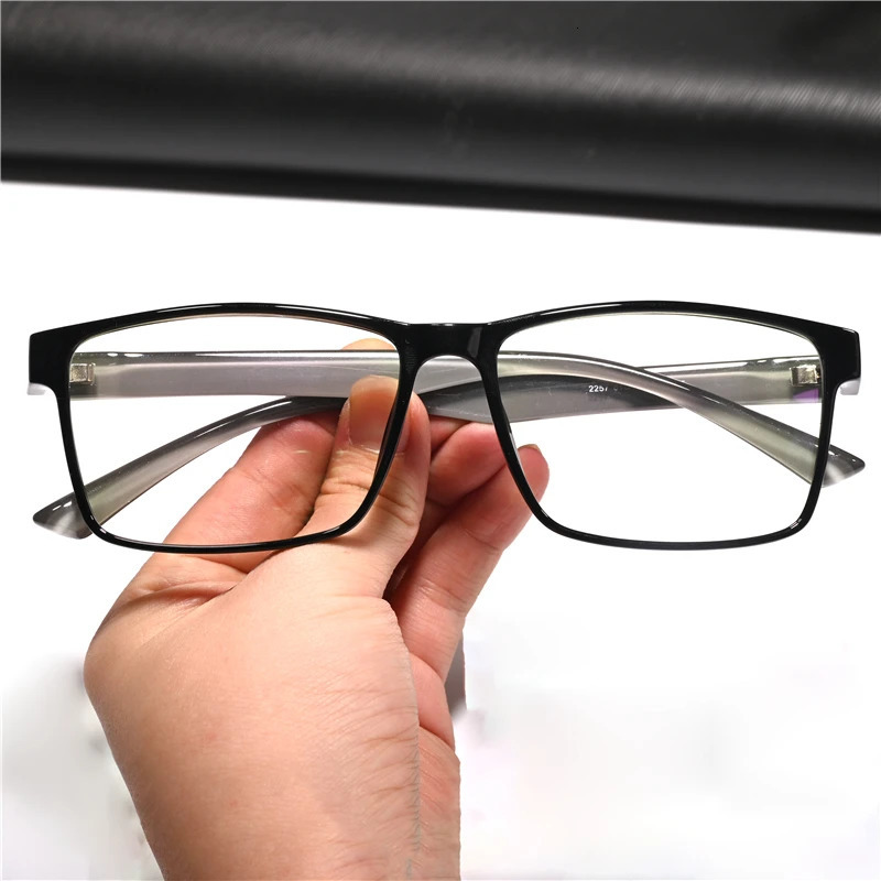 Cubojue 155mm Oversized Reading Glasses 100 150 200 250 Eyeglasses Frames Men Clear TR90 Prescription Male Large Big Wide 240514