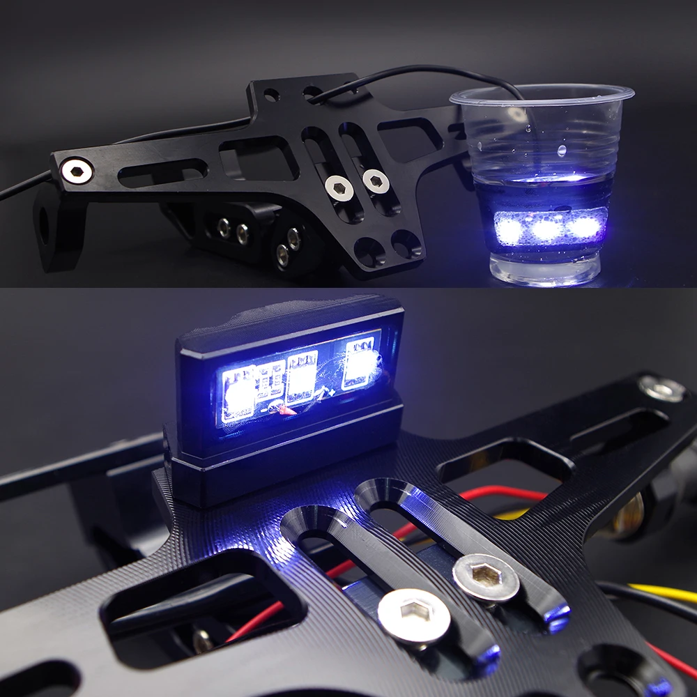 Motorcycle License Turn Signal Blinker Accessories For Honda bros 160 cb 900 hornet vlx dominator nx650 cb500f sh 125