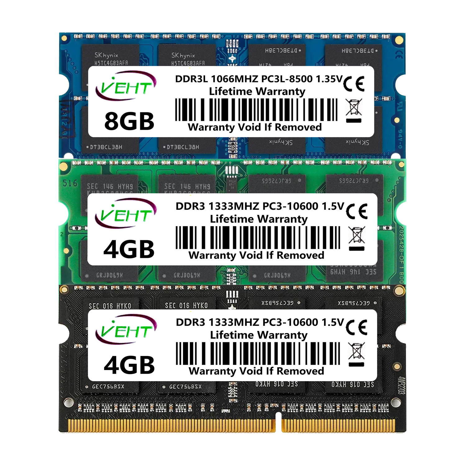 DDR2 DDR3 2GB 4GB 8GB Laptop Memories Ram PC2 6400 5300 1.8V 200Pin PC3 1066 1333 1600Mhz 1.5V 204Pin SODIMM Notebook Memory Ram
