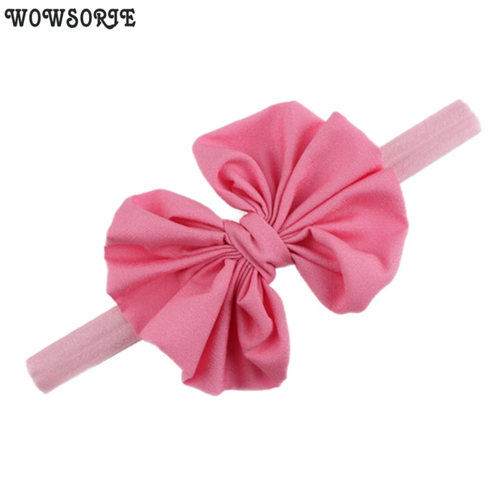 Baby Headband hair bow flower headbands Kids Girls Bowknot Elastic Hair Band Headwear Newborn baby girls hair Accessories smile