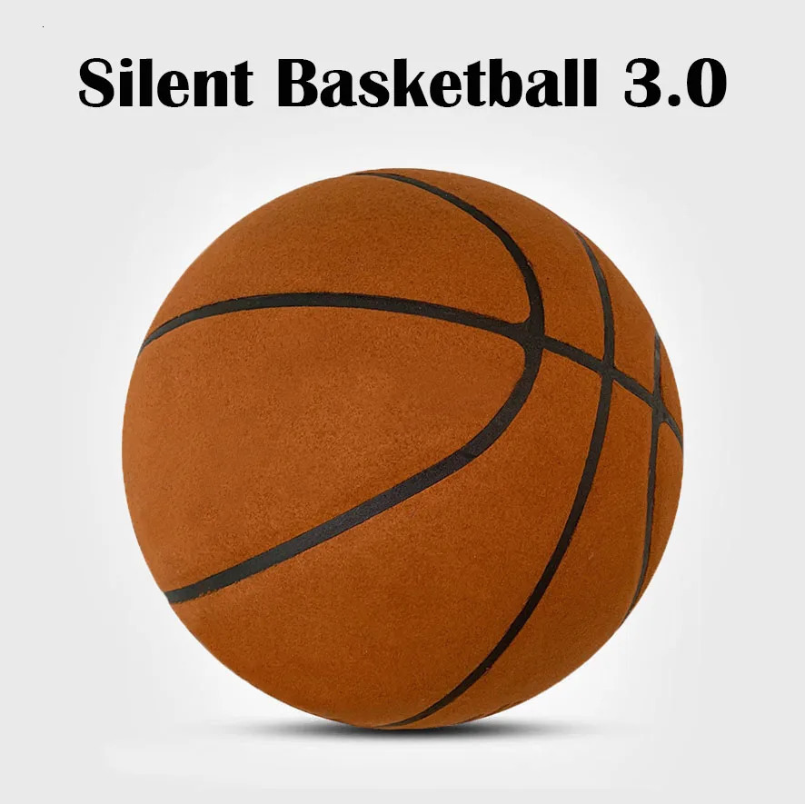 Silent Basketball Size 7 29.5 Dribbling Indoor Grooved Airless Foam Basketball Quiet Dribbling Indoor Training Silent Ball 240527