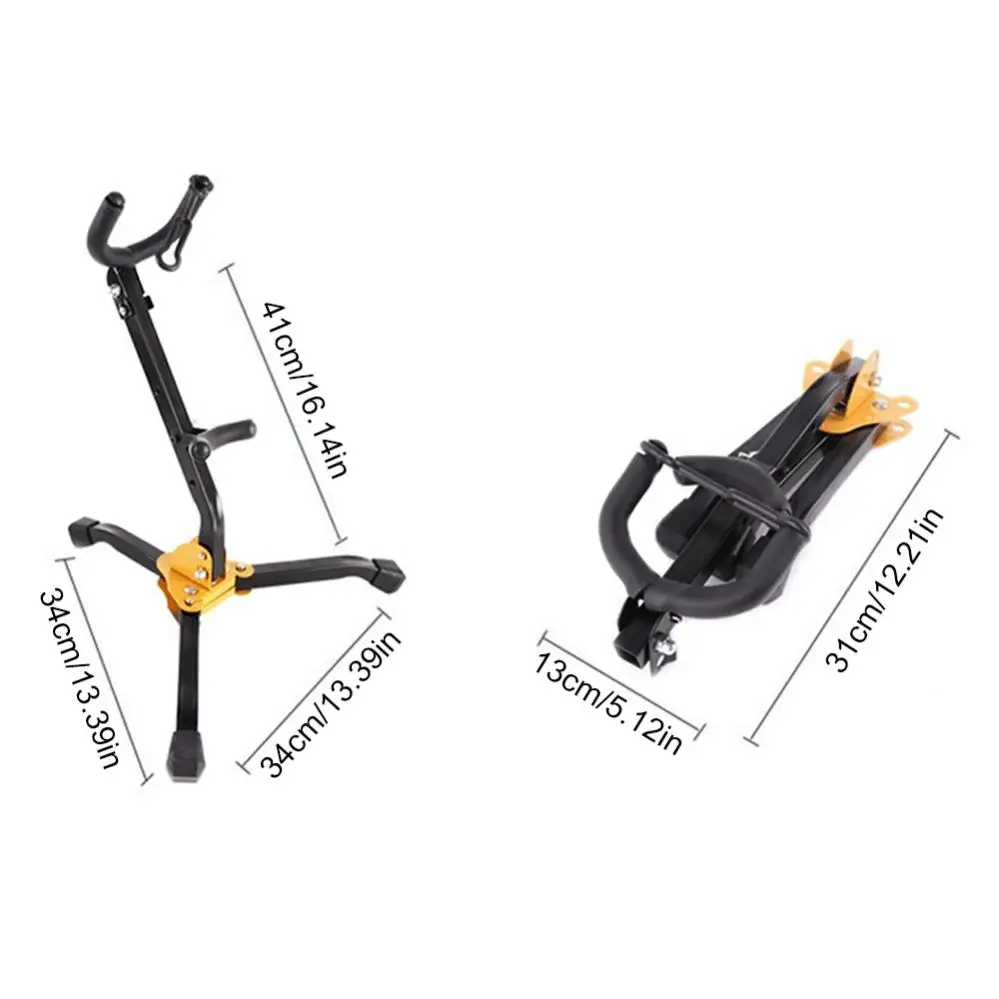 Foldable Sax Tripod Holder Alto Tenor Stable Lightweight Tubular Saxophone Stand Saxophone Accessories smile