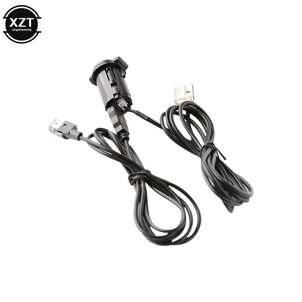 Car Stereo Male USB AUX Cable Set For Peugeot 206 207 307 308 407 408 508 607 for Citroen C3 C4 C5 C6 for RD43 RD45