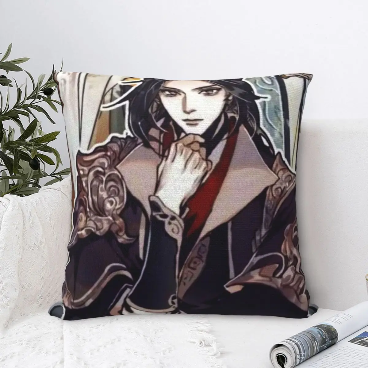 Heaven Mu Officials Qing Blessing Pillowcase Dakimakura Pillow Case Decor Cushions Cover Home Sofa Bed Bedding Creative smile