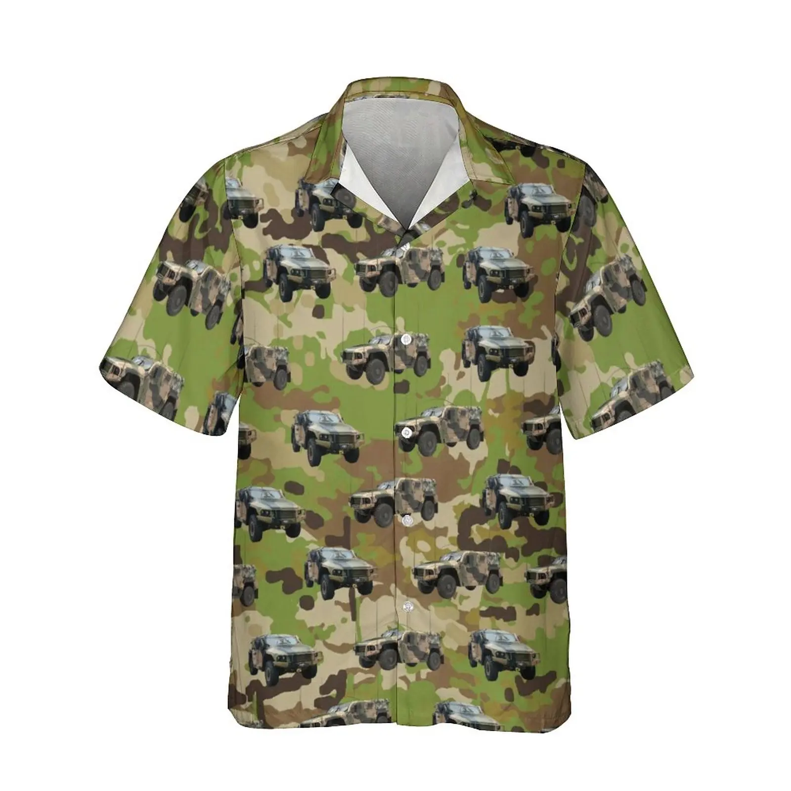 3D Camo Jumeast Printed Tank Car Men Hawaiian Shirts American Guns Self ddmysmile Defense Beach Blouses Palm Tree Camisa Social Clothes Smile