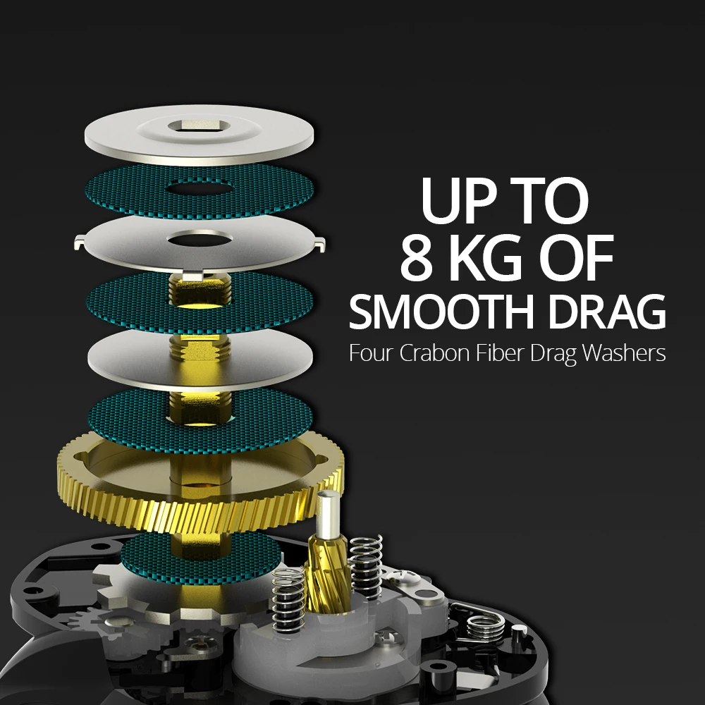 7+1BBs 8KG Crixus KastKing Max Drag 206g Super Light Weight Baitcasting Reel Magnetic Brake System Freshwater Fishing Coil smile 7+1BBs