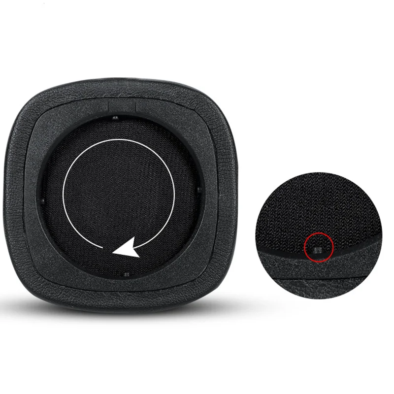 Pair Of Earpads For Marshall Mor IV Bluetooth Headphone Ear Pads Cushions For Mor 4 Soft Protein Leather Memory Foam Sponge smile