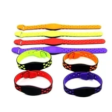 IC 13.56MHz S50 NFC Wristband Silicone Adjustable Bracelet Wrist Band RFID Smart Chip Read Only For Swimming Pool Sauna Door