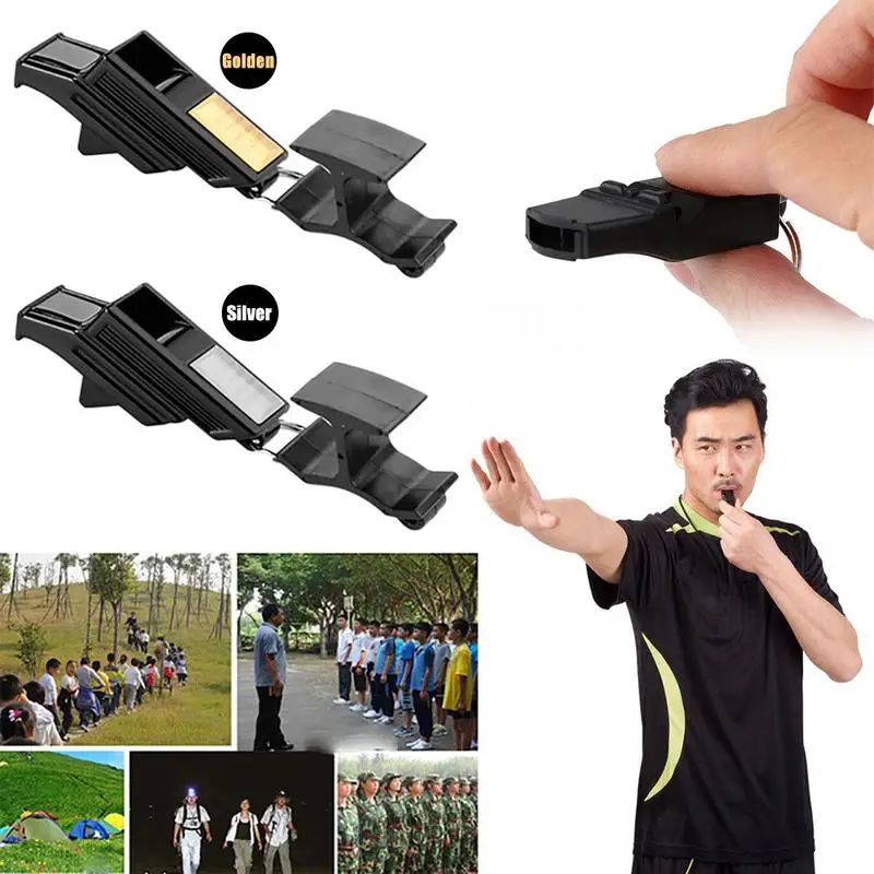 Professional Factory new Direct Professional Football Referee Whistle Basketball Volleyball Whistle Sports Teacher 2025 Post Gold Sier
