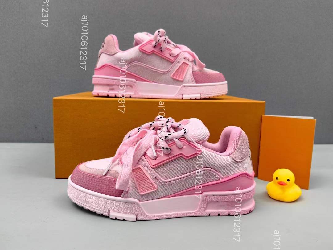 2024 Designer Men Sneaker Virgil Trainer Casual Shoes Low Calfskin Leather Abloh White Green Red Blue Overlays Platform Outdoor women Sneakers Size us5-11