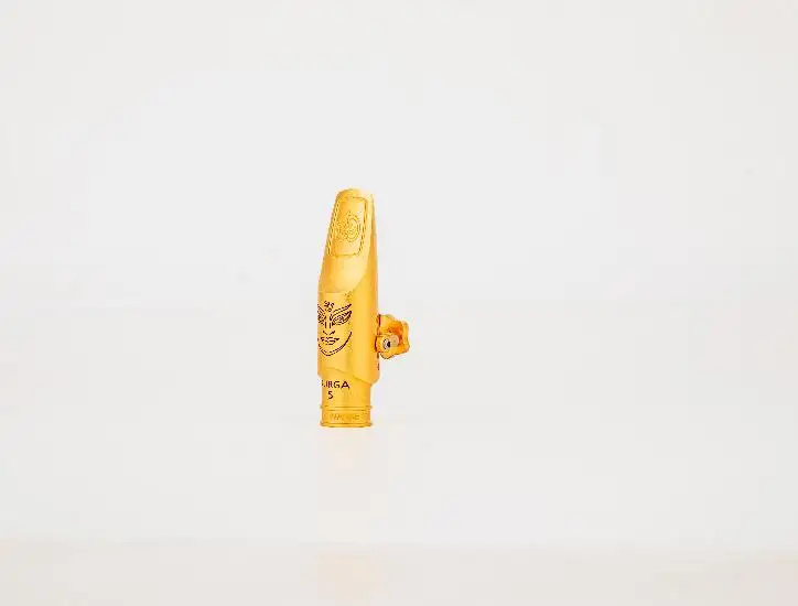 Pictures ddmysmile Metal Saxophone Real Mouthpiece Gold Plated For Alto Soprano Tenor Size 5 6 7 8 9 Sax Accessories Smile