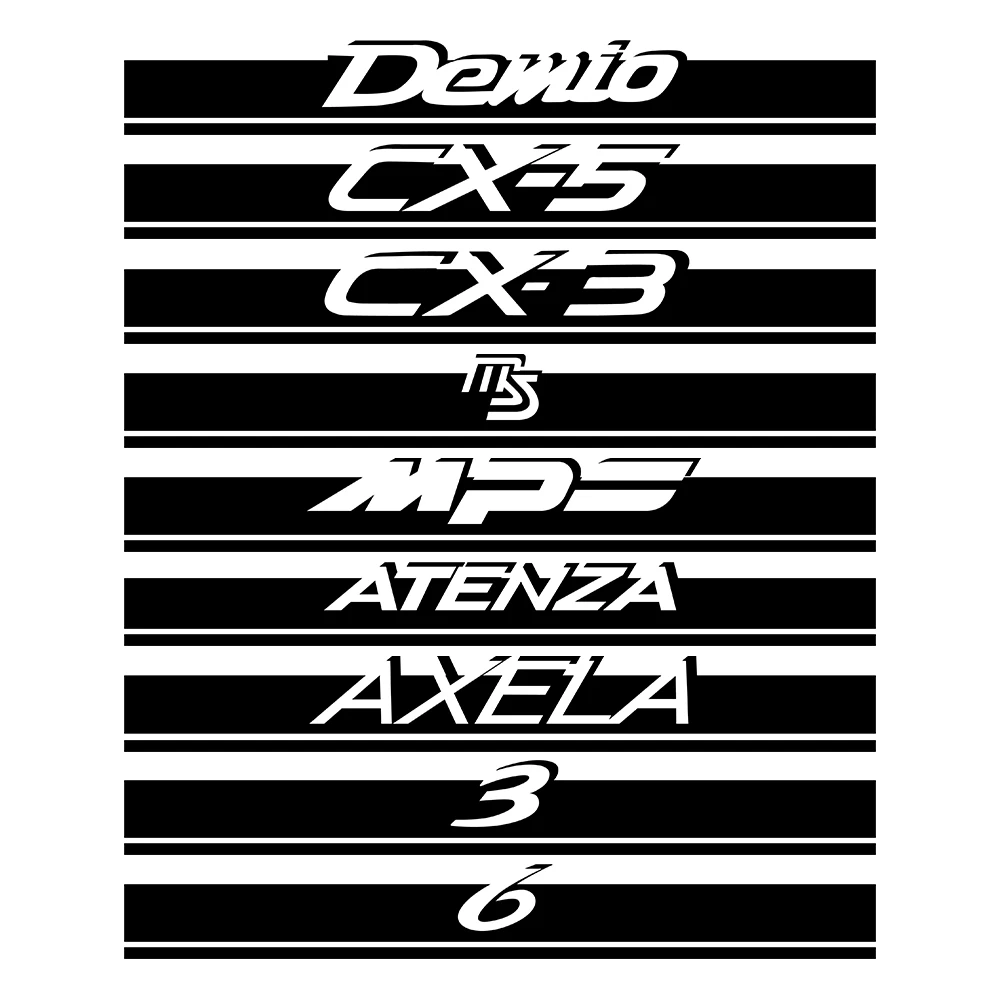 Car Hood Cover Stripes Stickers For Mazda Demio CX-5 CX-3 3 6 Axela Atenza MS MPS Auto Engine Bonnet Trim Decals Car Accessories