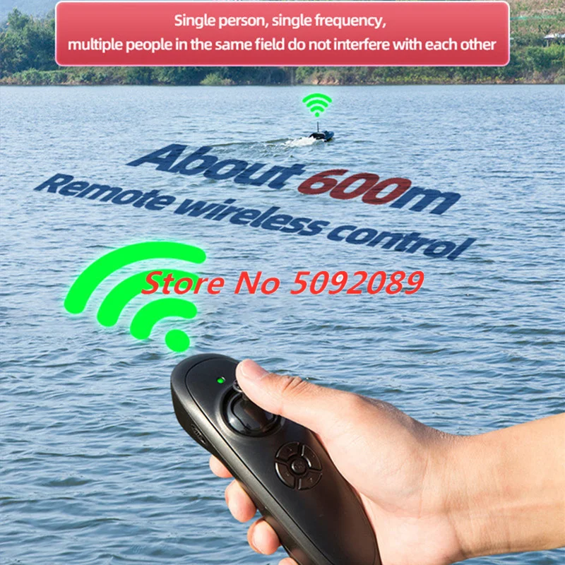 Smart Loading 600M 2.5KG Fixed Speed Cruise RC Fishing Bait Boat Unhooker 3 Speed Adjustable High Speed Nesting Vessel Fish Boat smile