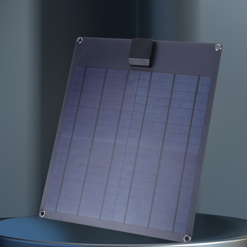 Flexible Solar Charging Panel 20W Outdoor Phone Charger 5V USB+Type C+18V DC5521 Waterproof for Car RV Cell Phone