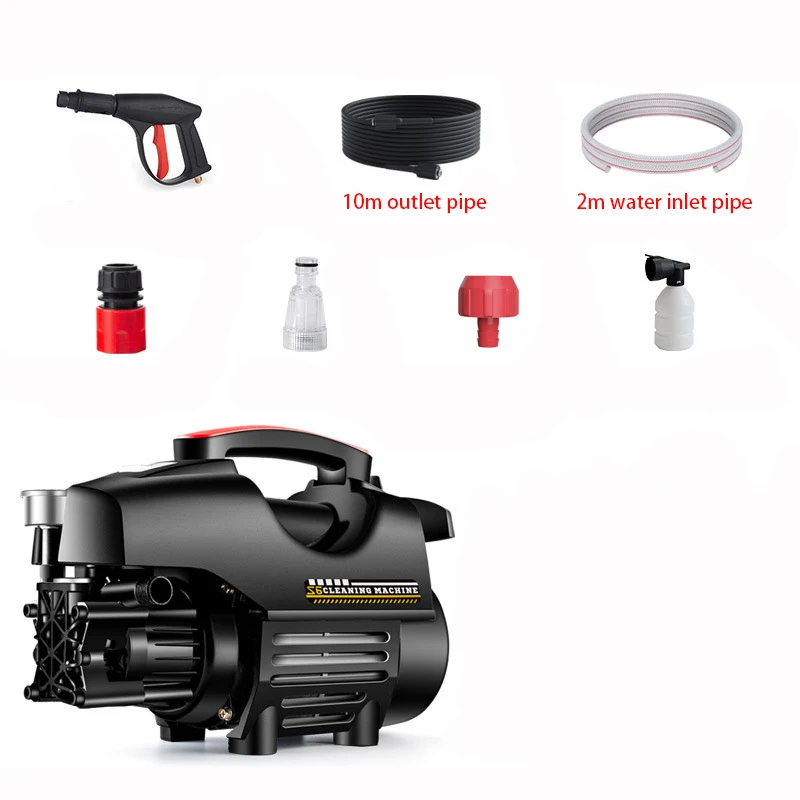 High Pressure Car Washer Water Pump 220v Electric Home Portable Brush The Car Water Grab High Power Strong Washing Machine 2200W