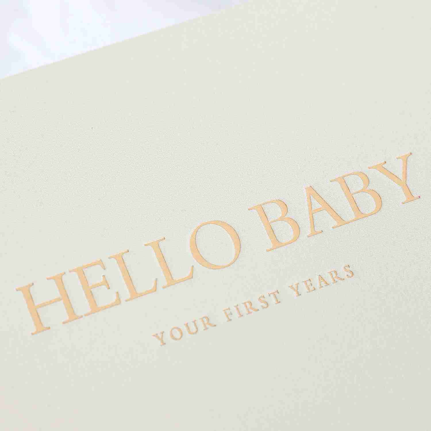 Albums Books Notepads Baby Memory Book Hello Baby Beige Keepsake PreGNancy Record Growth First Year Milestone Journal New Parents Clipbook Album WX5.2