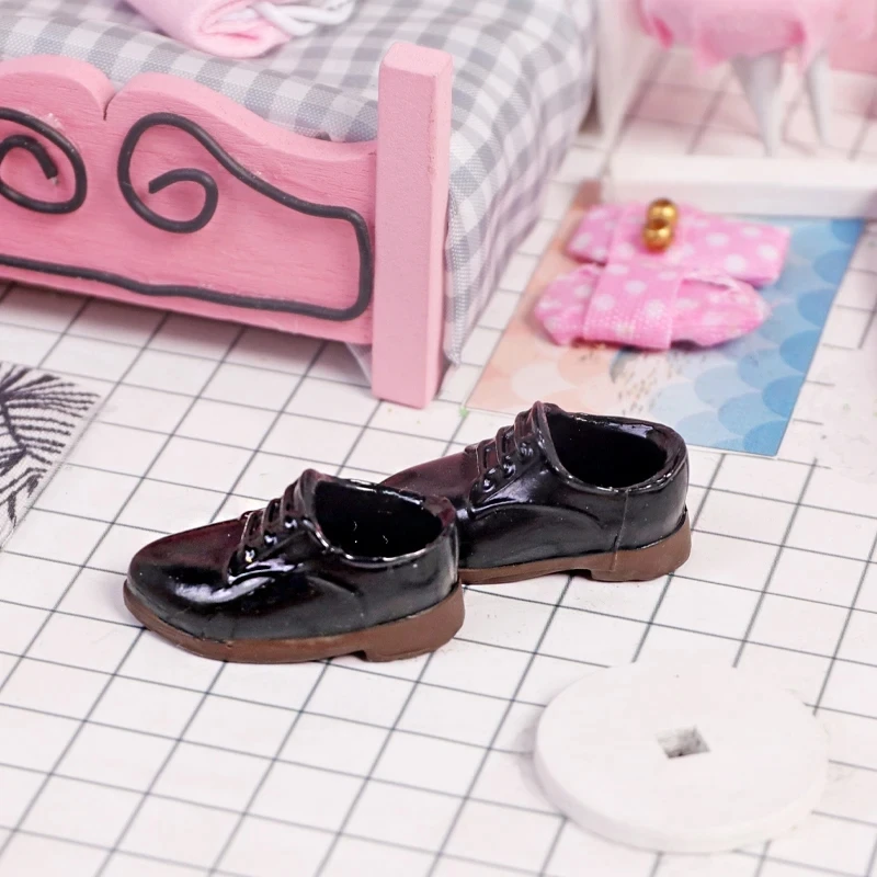 Retro Ob11 Ronde Britse Neus Schoenen Pvc Materiaal Pop Accessoires Schattig Voor Penny, Ymy, Obitsu 11,Molly, Gsc,1/12 Bjd ddmysmile Pop Smile Penny,