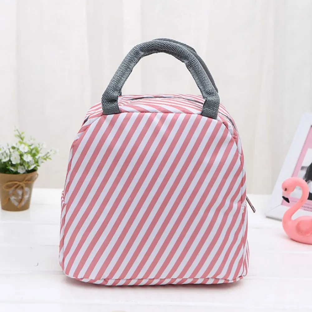 Storage Bags Food Insulated Portable Picnic Handbag Large ddmysmile Capacity Thermal Bag Waterproof Oxford Lunch Bags Kitchen Accessories Smile