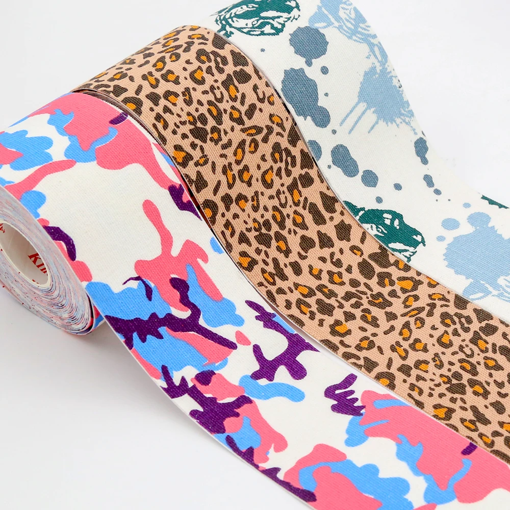 New Camouflage Kinesiology Kindmax Tape,Knee Pads for Sport Fiess,Athletic Recovery Elastic Bandage for Muscle Pain Relief smile