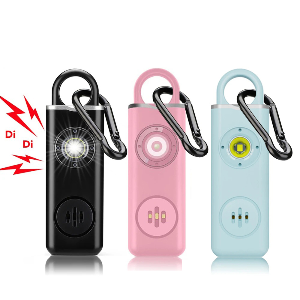 WSDCAM Self Defense Alarm 130dB Anti-wolf Alert for Girl Child Women Carrying Scream Loud Panic Alarm Emergency Alarm Keychain