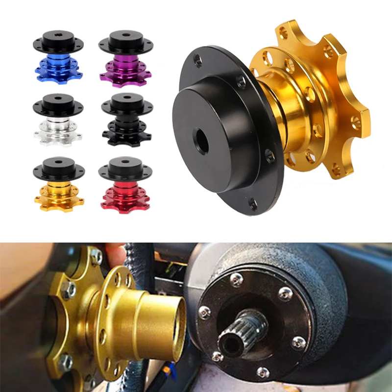 Steering Quick Universal Wheel Release Hub Kit Wheel Hub Adapter For 6 hole Steering Wheel Hub smile