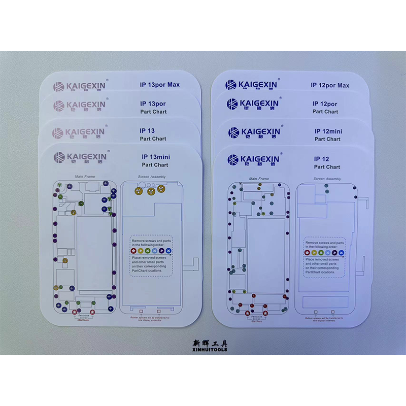 31PC Professional Guide Pad 2025 for Moblie iPhone 6-15pro Max Magnetic Screw Keeper Chart Mat Phone Repair new thicken Disassembly Tools