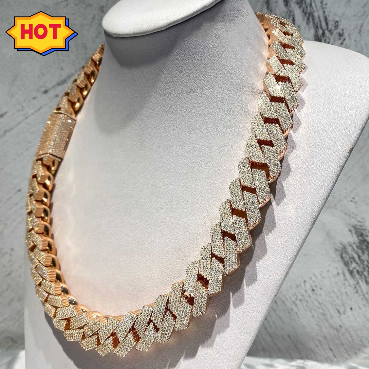 moissanite necklace designer jewelry cuban k chain Iced Out Pass Dia Tester Sterg Sier Necklace Vvs Moissanite chains for men necklaces