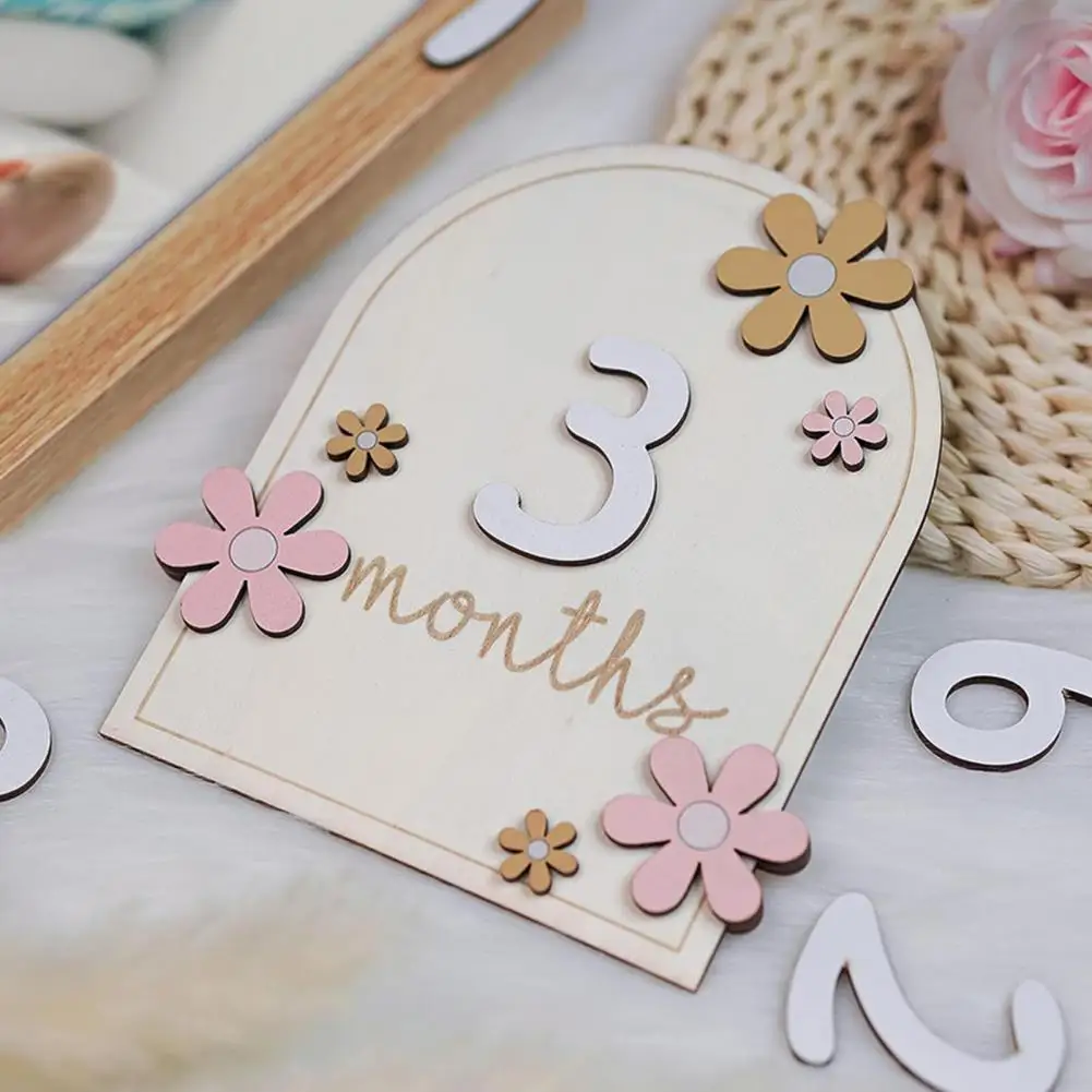 Baby Monthly Milestone Cards Wooden Baby Milestone Cards Capture Celebrate Every Precious Moment of Baby's Growth with Fine
