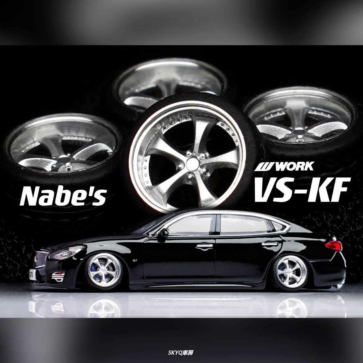 Cars Diecast Model Cars 1/64 Chika wheels with rubber tires car modification parts VIP suitable for Hotwheels Tomica MiniGT d240527