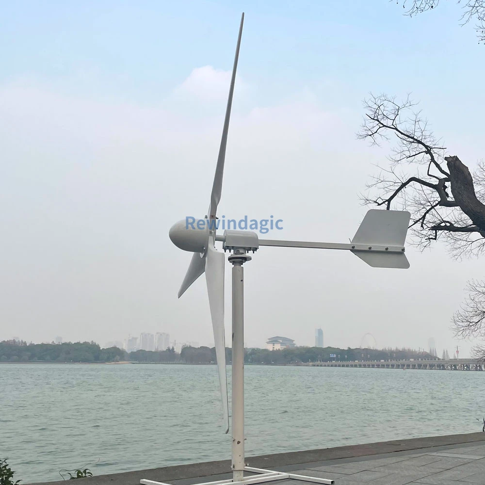 Free Energy 8KW 10KW 48V 96V 120V 220V Horizontal Wind Turbine Generator With Controller Low RPM Windmill For Farm Home Boat Use