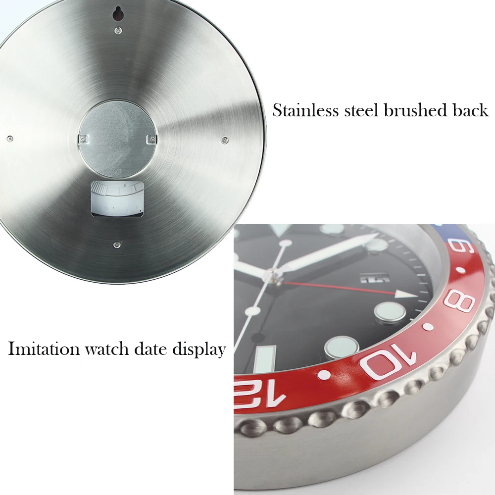 Clock New Design Luminous Wall Clock for Home Metal Hanging Clock 3d Home Decor Large Modern Vintage Clocks smile