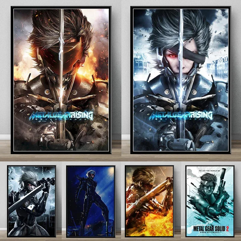 Revengeance Rising Metal Gear Canvas Painting And Print HD Picture Premium Bedroom Office Internet Cafe Room Home Decor Gifts smile
