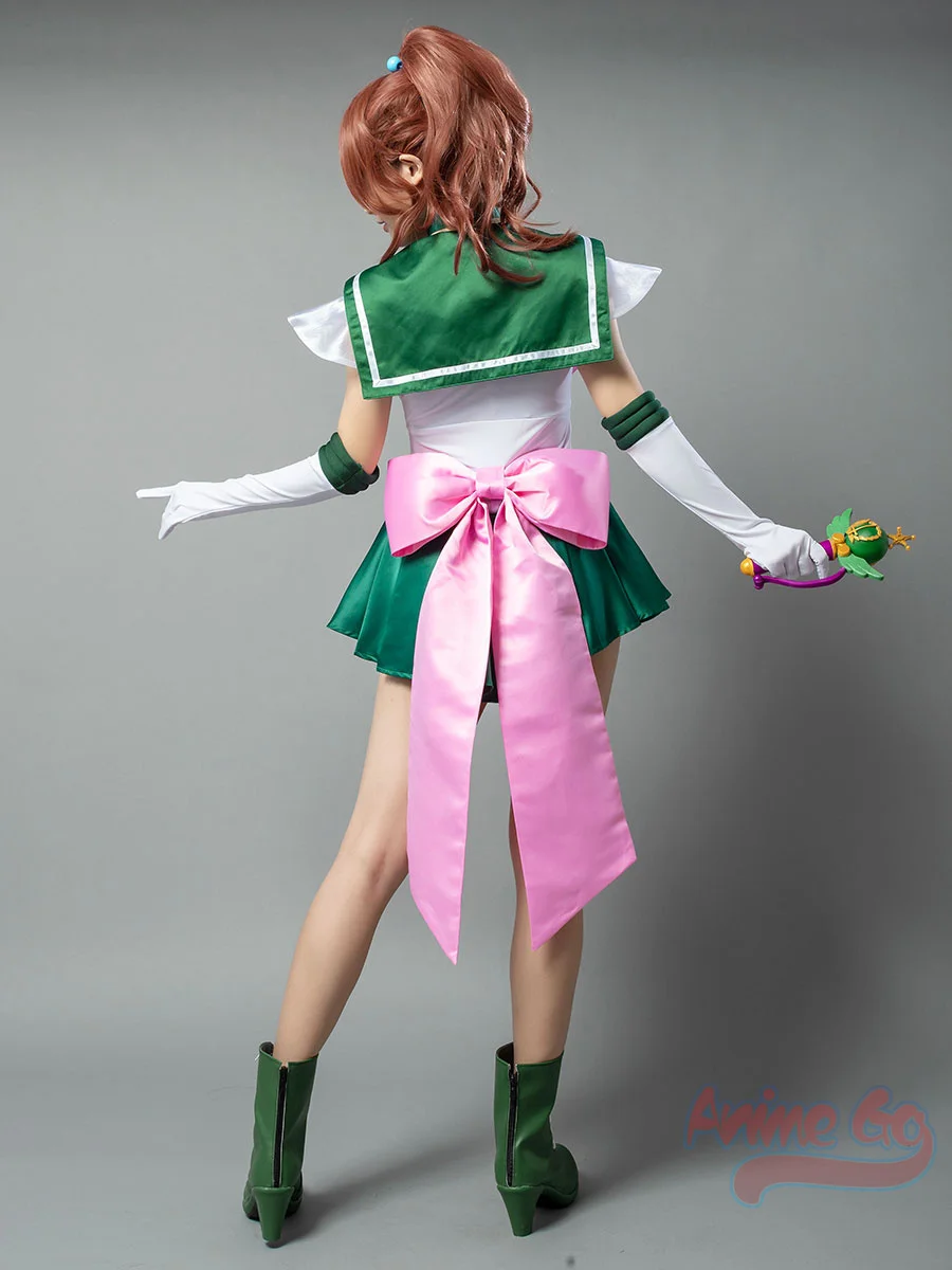 S Super Film Anime Sailor Jupiter Kino Makoto Lita Halloween Cosplay Costume mp001406 smile