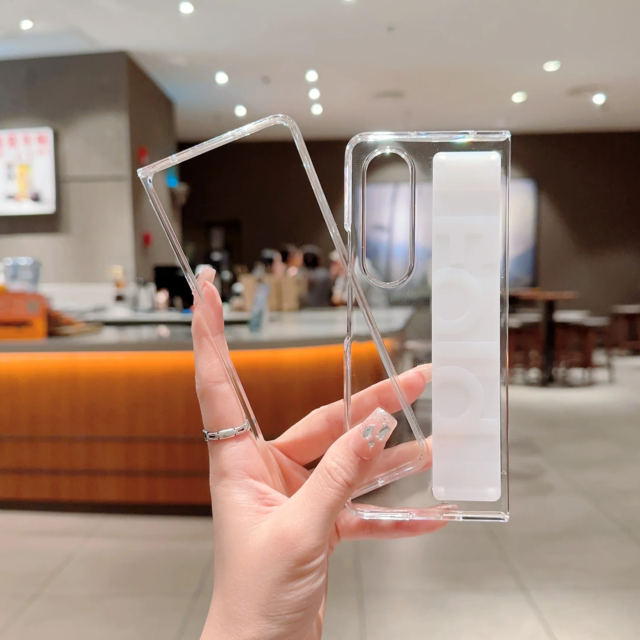 Phone Case Wriband Silicone For Samsung Galaxy ddmysmile Z Fold 5 4 3 Shell 2 In 1 Combo Hard PC Shockproof Cover Smile