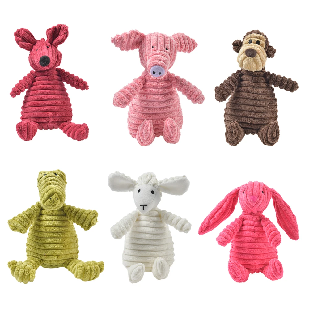 Pet Toys Dogs Law Fighting Molar Toy Cat 2025 Vent new Training Corduroy Monkey Pet Dog Vocal Toys Plush Toy