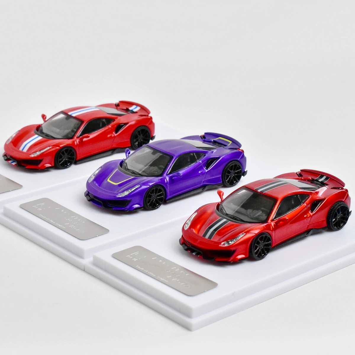 Cars Diecast Model Cars DCM 1 64 Novitec 488 Pista Diecast model car d240527