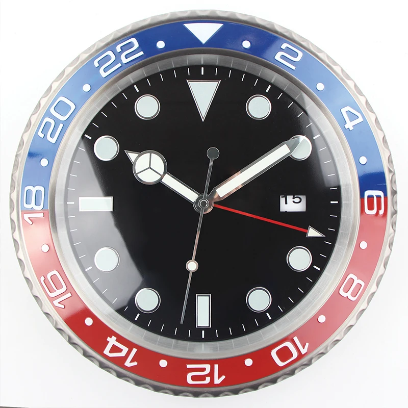 Clock New Design Luminous Wall Clock for Home Metal Hanging Clock 3d Home Decor Large Modern Vintage Clocks smile