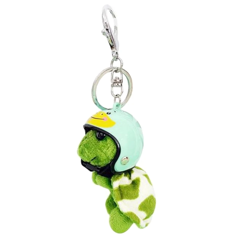 Keychain Helmet Sea Turtle Cute Animal Plush Keys Chain Attractive Phone Schoolbag Charm Car Pendant For Children ddmysmile Gift 57Bd Smile
