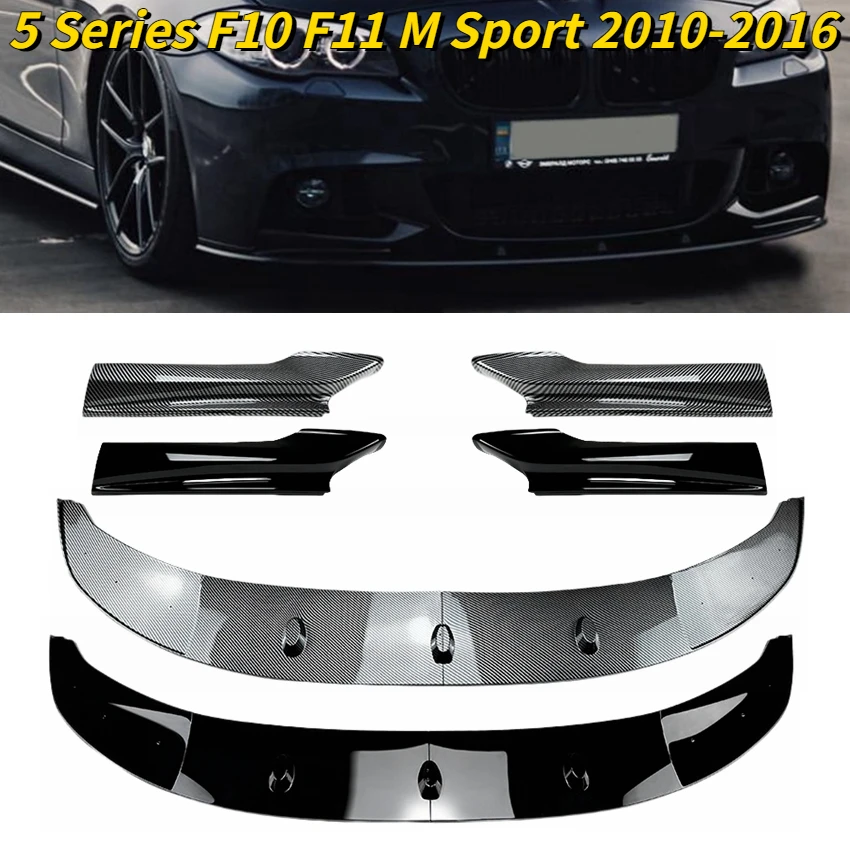 For BMW 5 Series F10 F11 M Sport 535i 528i M550d xDrive M Sport 2010-2016 Front Bumpers Lips Spoiler Splitter Diffuser Tuning