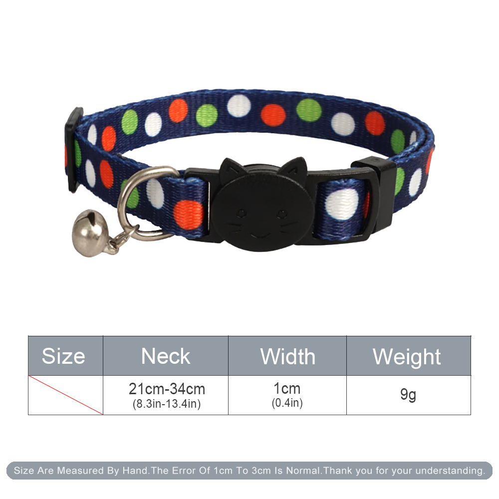 Cat Collars Breakaway with Bell-Cat Safety Collars for Boys & Girls-Safety Buckle Kitten Collar for Pet Supplies,cat Accessories