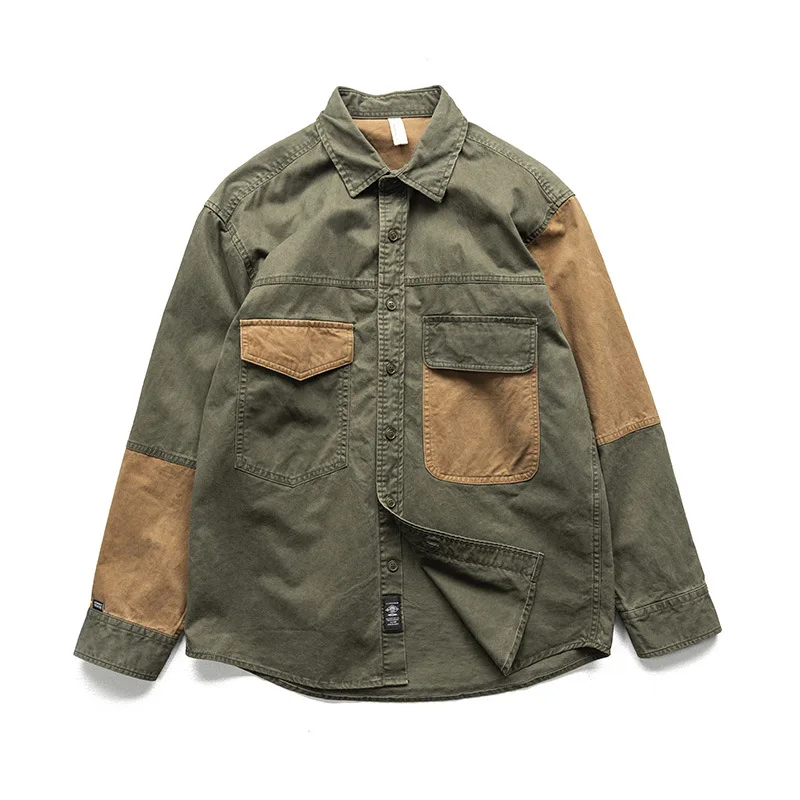 Jacket Work Denim Men's Clothes Outdoor Cycling Climbing Trekking Hiking Combat Sport Railway ddmysmile Locomotive Vertical Stripe Coat Smile