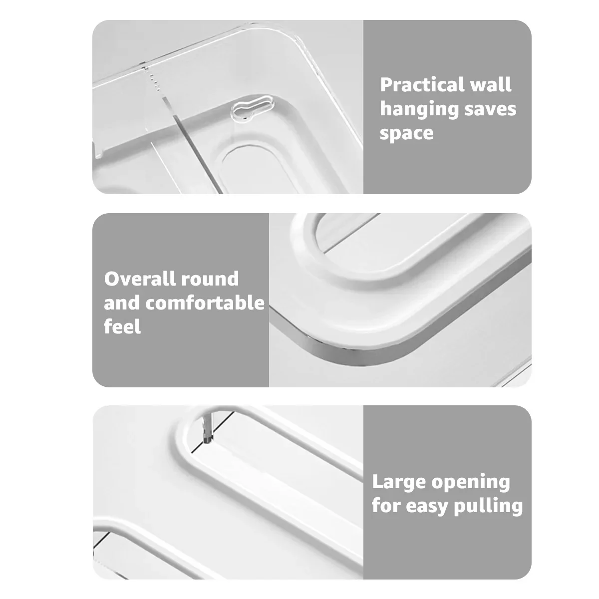 Multi-Slot Snack new Bag Dispenser No Punching 2025 Wall Mounted Sand Bags Storage Box Freezer Bag Storage Organizer for Kitchens