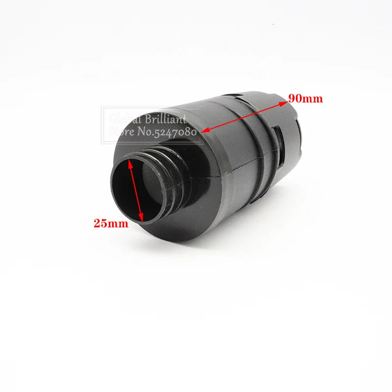 25mm Air Diesel Parking Heater Filter Silencer Intake Pipe 4 Type Fit For Webasto Eberspacher Black