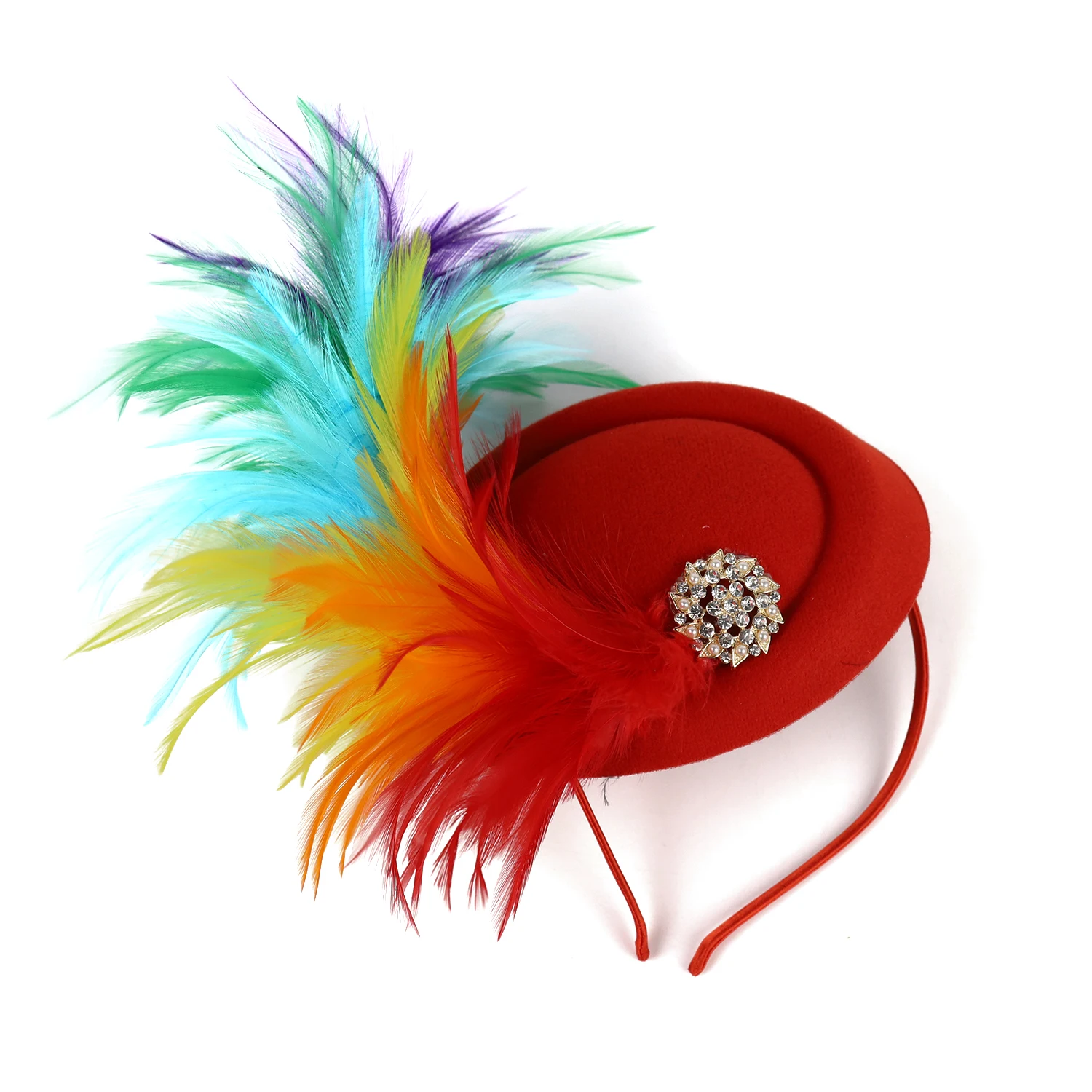 Hat Women,1920s Fascinator for Tea Party Kentucky Fascinator Hat Pillbox Hat Feather Fascinator for tail Wedding smile