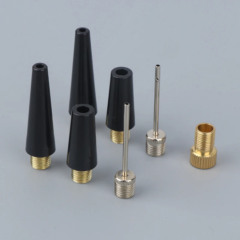 2set Ball Needle Nozzle Adapter Kit Inflatable Air Valve Ball Pump Needle For Football Basketball Soccer Bike Tire