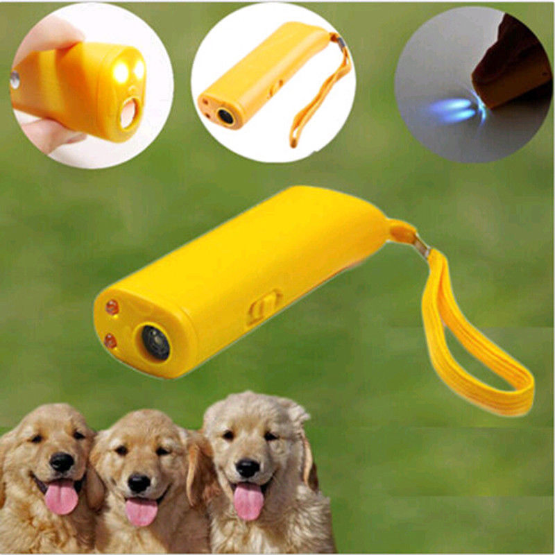 3 Pet Dog Repeller In 1 Pet Dog Training Ultrasonic Equipment Anti Barking Stop Barking Living Room With LED ddmysmile Flashlight Smile