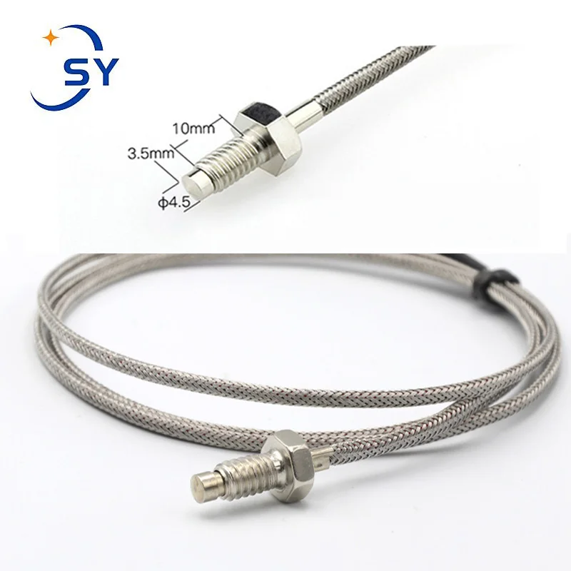 2025 Thermocouple Thread M6 Screw 0.5/1/2/3/4/5M new Type K/E 0-600°C Temperature Sensor Probe for Industrial Temperature Controller