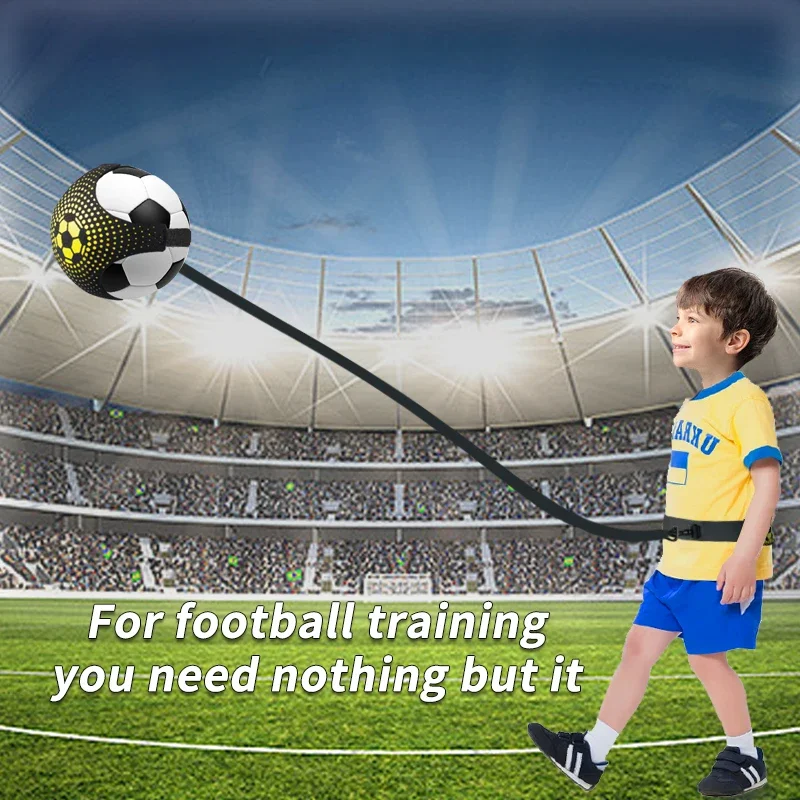 Football Kick Throw Training Belt Adjustable Soccer Aid Control Skills Training Strap Adults Children Solo Practice Gear